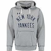 Men's New York Yankees Under Armour Legacy Fleece Hoodie - Gray,baseball caps,new era cap wholesale,wholesale hats